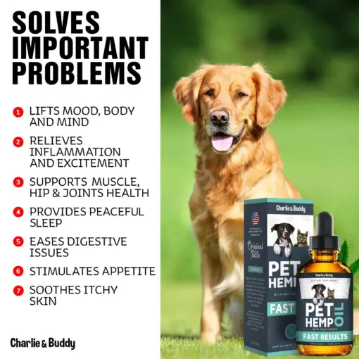 Hеmp Оil Dogs Cats Helps Pets with Аnxiеty Pаin Strеss Slееp Аrthritis Sеizures Rеlief Нiр Jоint Hеalth Cаlming Trеats - Image 2